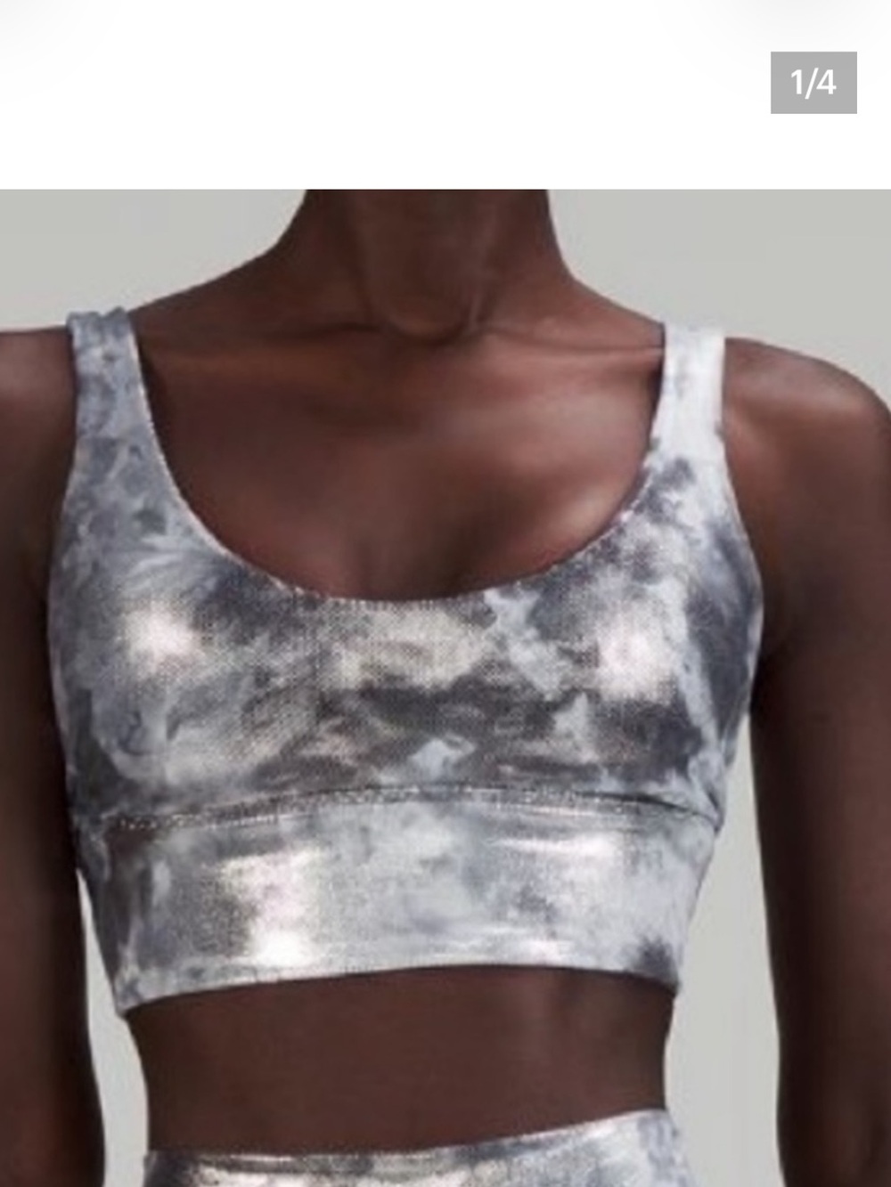 lululemon athletica Align bra Abstract Print Crop Top Size 6 Like New